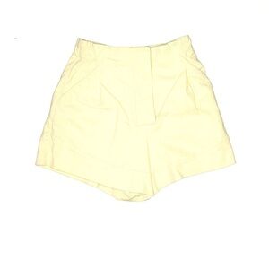 Zara light yellow / white shorts size large